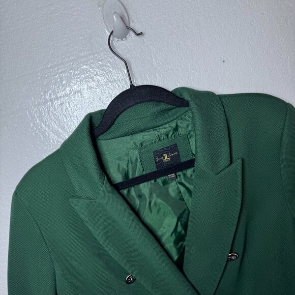 Jules & Leopold Womens Large Green Double Breasted Blazer Holiday Career Jacket - Picture 4 of 13